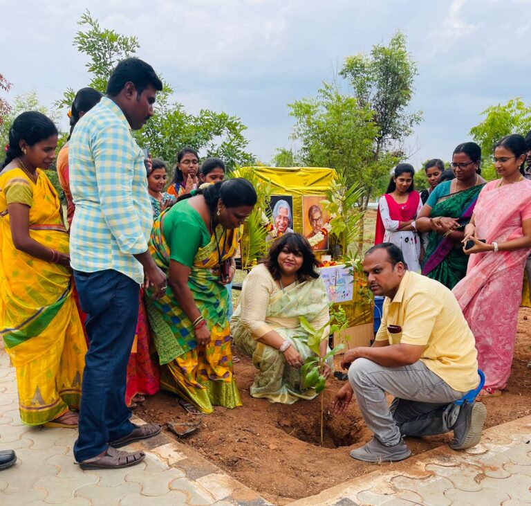 Planting tree for World Environment Day at park college of engineering and technology 