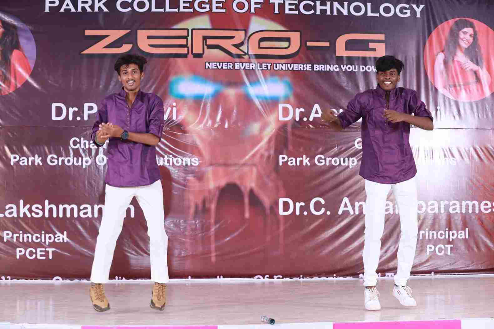 Boys Dance at Zero G Intercollegiate Cultural Fest in PCET, Best Engineering College in Coimbatore