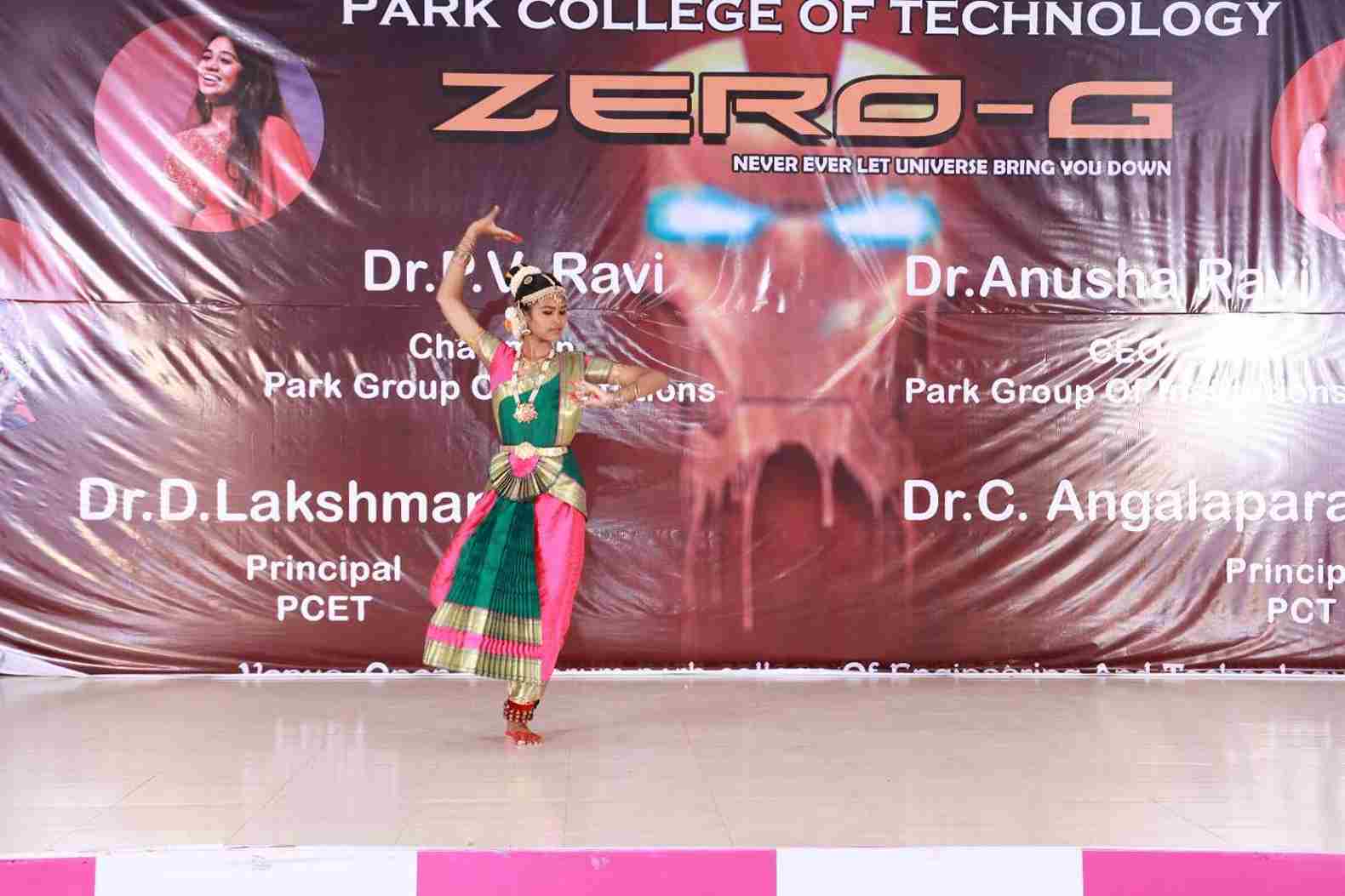 Classical Dance Performance at Zero G Intercollegiate Cultural Fest in PCET, Coimbatore