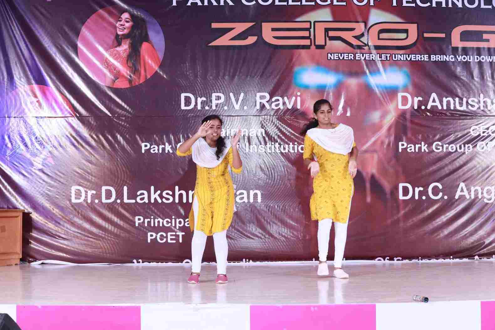 Dance at Zero G Intercollegiate Cultural Fest in PCET