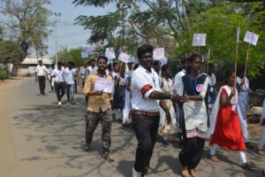 Dengue Awareness March First by NSS Park College Students in Coimbatore Dengue Awareness March First by NSS Park College Students in Coimbatore