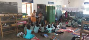 NSS Students teach class to kids at Park College of Engineering and Technology, Coimbatore