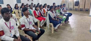 Students assembled for NSS Camp @ Unjappalayam at Park College of Engineering and Technology, Coimbatore
